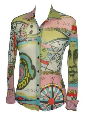 Petit Pois by Vivianna G sheer top “Journey Classic Shirt”